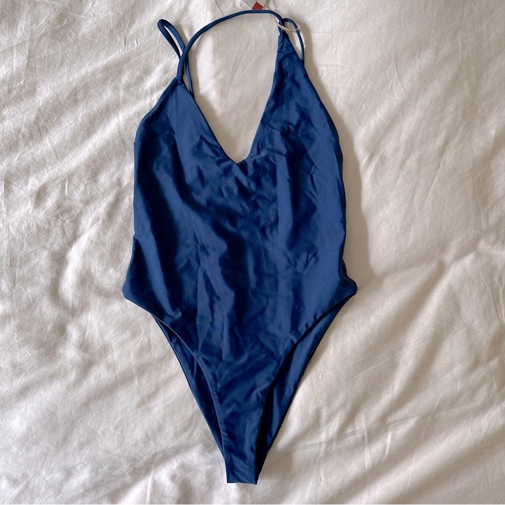 NWT Mylo swim navy blue swimsuit size Small